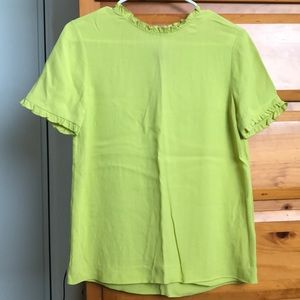 Kate Spade riffle trim blouse